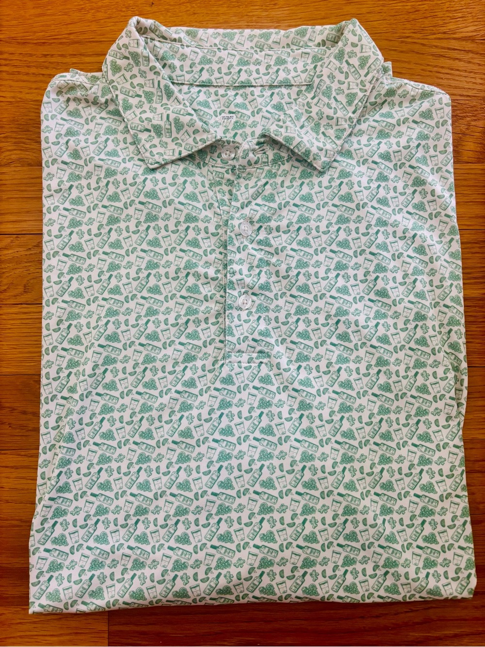 Onward Reserve “Transfusion” Performance Polo Green & White Golf Shirt Size XXL